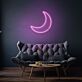 Halbmond LED-Neonschild Wohnzimmer Schlafzimmer