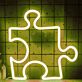 Puzzle Stück LED-Neonschild Wohnzimmer Kinderzimmer