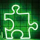 Puzzle Stück LED-Neonschild Wohnzimmer Kinderzimmer