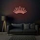 Fächerform LED-Neonschild für Wohnzimmer Schlafzimmer