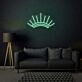 Fächerform LED-Neonschild für Wohnzimmer Schlafzimmer