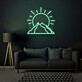 Berg mit Sonne LED-Neonschild für Wohnzimmer oder Schlafzimmer
