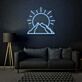 Berg mit Sonne LED-Neonschild für Wohnzimmer oder Schlafzimmer