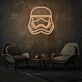 Helm eines Sci-Fi Soldaten LED-Neonschild Wohnzimmer Gamingraum
