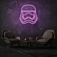 Helm eines Sci-Fi Soldaten LED-Neonschild Wohnzimmer Gamingraum