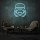 Helm eines Sci-Fi Soldaten LED-Neonschild Wohnzimmer Gamingraum