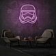 Helm eines Sci-Fi Soldaten LED-Neonschild Wohnzimmer Gamingraum