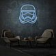Helm eines Sci-Fi Soldaten LED-Neonschild Wohnzimmer Gamingraum