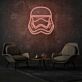 Helm eines Sci-Fi Soldaten LED-Neonschild Wohnzimmer Gamingraum