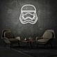 Helm eines Sci-Fi Soldaten LED-Neonschild Wohnzimmer Gamingraum