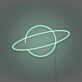 Saturnplanet LED-Neonschild für Gamingzimmer und Wohnzimmer