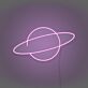 Saturnplanet LED-Neonschild für Gamingzimmer und Wohnzimmer