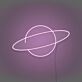 Saturnplanet LED-Neonschild für Gamingzimmer und Wohnzimmer