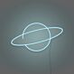 Saturnplanet LED-Neonschild für Gamingzimmer und Wohnzimmer
