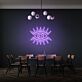 Auge mit Strahlen LED-Neonschild für Wohnzimmer oder Studio