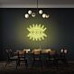 Auge mit Strahlen LED-Neonschild für Wohnzimmer oder Studio