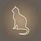 sitzende Katze LED-Neonschild für Schlafzimmer Wohnzimmer