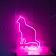 sitzende Katze LED-Neonschild für Schlafzimmer Wohnzimmer