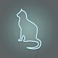 sitzende Katze LED-Neonschild für Schlafzimmer Wohnzimmer