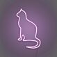 sitzende Katze LED-Neonschild für Schlafzimmer Wohnzimmer