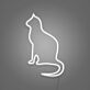 sitzende Katze LED-Neonschild für Schlafzimmer Wohnzimmer