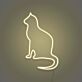 sitzende Katze LED-Neonschild für Schlafzimmer Wohnzimmer
