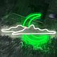 Wolke mit Halbmond LED-Neonschild Schlafzimmer Wohnzimmer