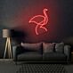 Vogel Silhouette LED-Neonschild für Wohnzimmer oder Büro