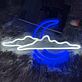 Wolke mit Halbmond LED-Neonschild Schlafzimmer Wohnzimmer
