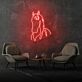 Pferdekopf LED-Neonschild für Wohnzimmer Büro