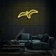 fliegender Wal LED-Neonschild Wohnzimmer Lounge