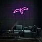 fliegender Wal LED-Neonschild Wohnzimmer Lounge