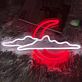 Wolke mit Halbmond LED-Neonschild Schlafzimmer Wohnzimmer