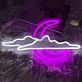 Wolke mit Halbmond LED-Neonschild Schlafzimmer Wohnzimmer