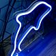 Delfin LED-Neonschild Wohnzimmer Kinderzimmer