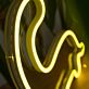 Dinosaurier LED-Neonschild für Kinderzimmer und Wohnzimmer