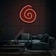 Spirale Symbol LED-Neonschild Wohnzimmer Lounge