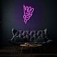 Niedliche Drei Hasen LED Neonschild