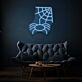 Spinne mit Spinnennetz LED-Neonschild Wohnzimmer Bar