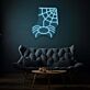 Spinne mit Spinnennetz LED-Neonschild Wohnzimmer Bar