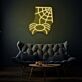 Spinne mit Spinnennetz LED-Neonschild Wohnzimmer Bar