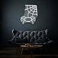Spinne mit Spinnennetz LED-Neonschild Wohnzimmer Bar