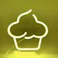 Cupcake LED-Neonschild für Café Küche