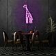 Giraffe LED-Neonschild für Wohnzimmer oder Café