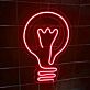 Glühbirne LED-Neonschild Wohnzimmer Büro