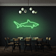 Hai LED-Neonschild für Wohnzimmer oder Bar