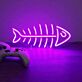 Fischgräte LED-Neonschild für Wohnzimmer und Gaming
