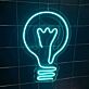 Glühbirne LED-Neonschild Wohnzimmer Büro