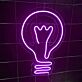 Glühbirne LED-Neonschild Wohnzimmer Büro