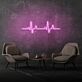 Herzschlaglinie LED-Neonschild Wohnzimmer Praxis